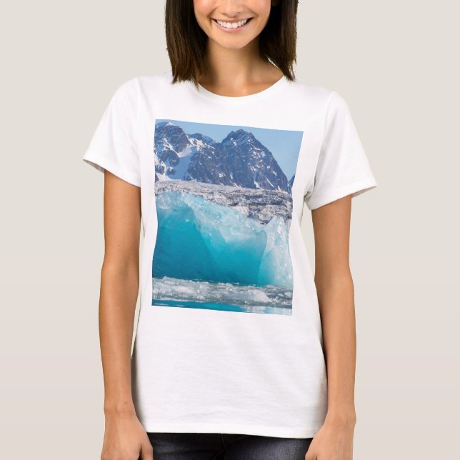 Camiseta Glaceir Azul, Noruega (Frente)