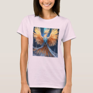 Camiseta "Glacial Splendor: Majestoso Gelo Phoenix"