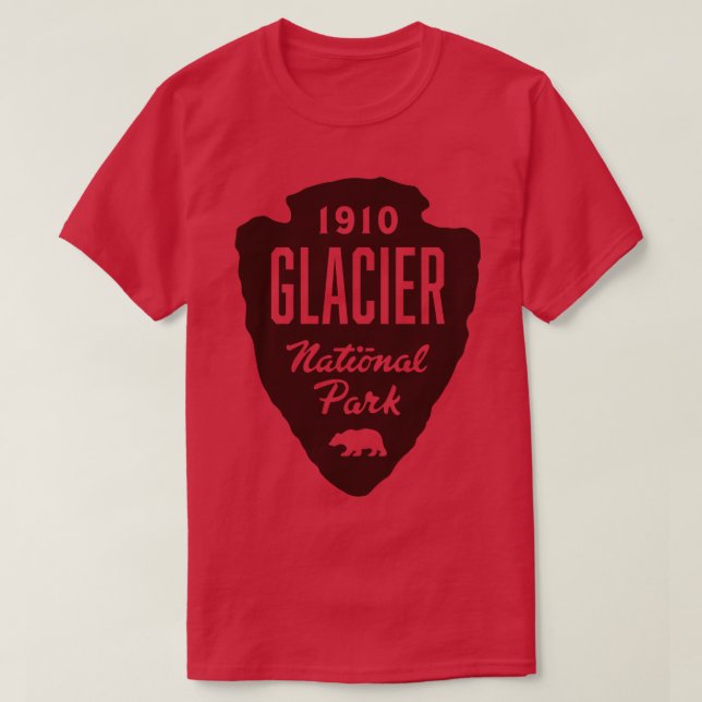 Camiseta Glaciar National Park Bear ArroOnde Brown (Frente do Design)