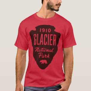 Camiseta Glaciar National Park Bear ArroOnde Brown