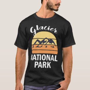 Camiseta Glaciar National Park Mountain Hiking