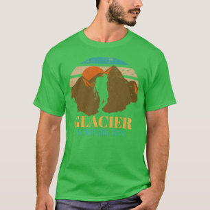 Camiseta Glaciar US National Park Montana Viagem Camping Hi