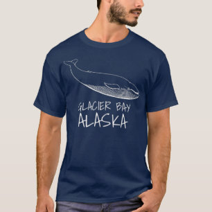 Camiseta GLACIER BAY ALASKA Whale assistindo impressão