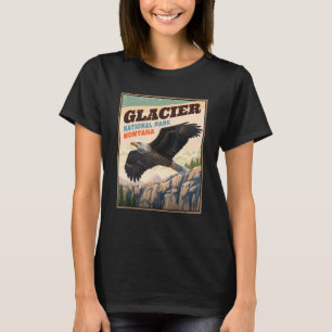 Camiseta Glacier National Park Eagle Vintage Look