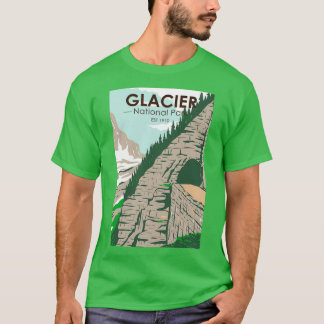 Camiseta Glacier National Park Going to the Sun Road Vintag
