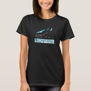 Camiseta Glacier National Park Montana Com Urso E Montanha