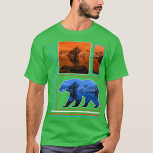 Camiseta Glacier National Park Montana Grizzly Bear Souveni