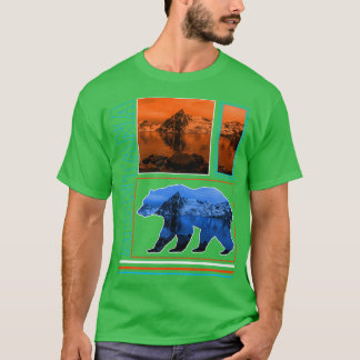 Camiseta Glacier National Park Montana Grizzly Bear Souveni