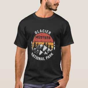 Camiseta Glacier National Park Montana Mountain Nature Hiki
