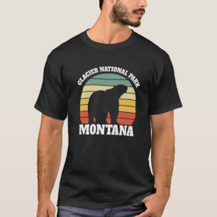 Camiseta Glacier National Park Montana Vintage Polar Bear
