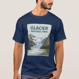Camiseta Glacier National Park Viagem Art