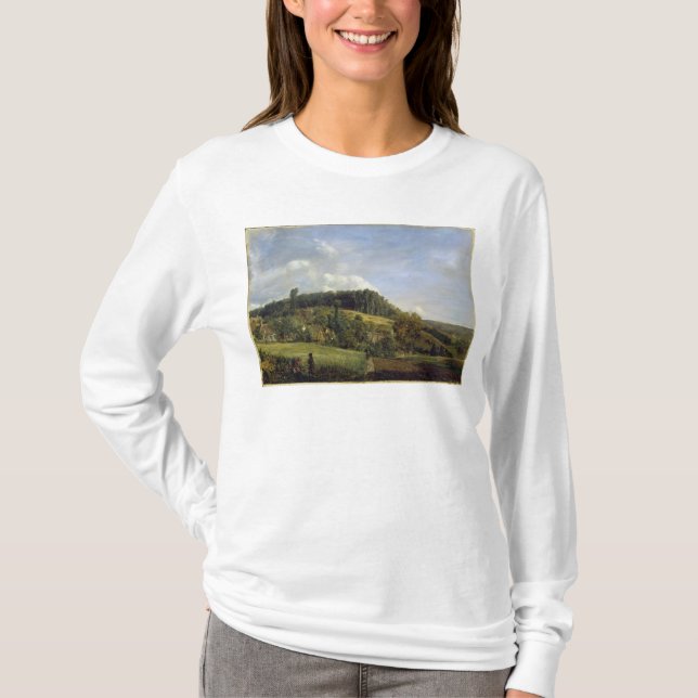 Camiseta Glade perto de uma vila, 1833 da floresta (Frente)