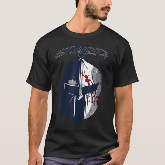 Camiseta Gladiador do Capacete Spartans Sparta Warrior Anti (Frente)