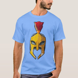 Camiseta Gladiador do Guerreiro Grego Spartan Helmet