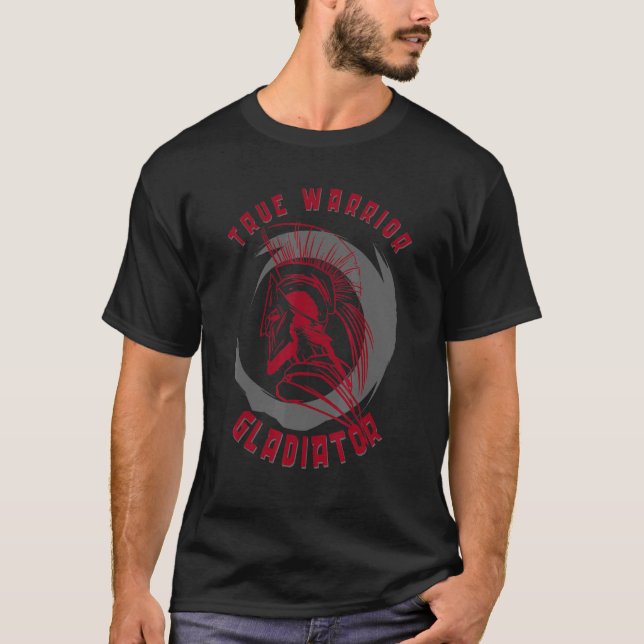 Camiseta Gladiador E Músculo Guerreiro E Construção De Porc (Frente)