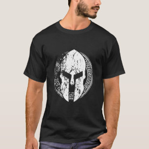 Camiseta Gladiator Helmet Sparta Símbolo Spartan Mythology 