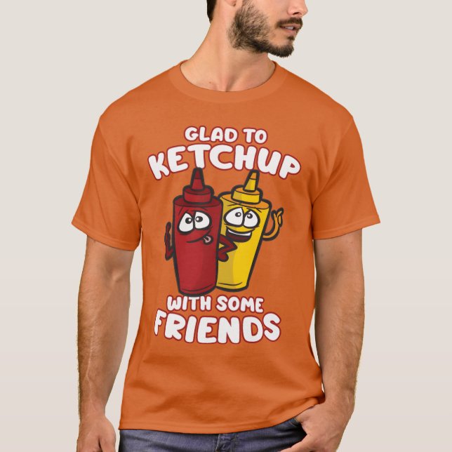 Camiseta GLADO KETCHUP COM ALGUNS AMIGOS Ketchup Mostarda p (Frente)