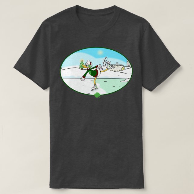 Camiseta Gladstone Gander Ice skate (Frente do Design)