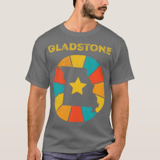 Camiseta Gladstone Missouri Vintage angustiou Souvenir 1