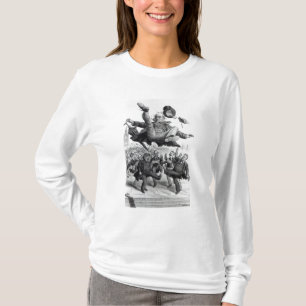 Camiseta Gladstone que está sendo retrocedido fora do
