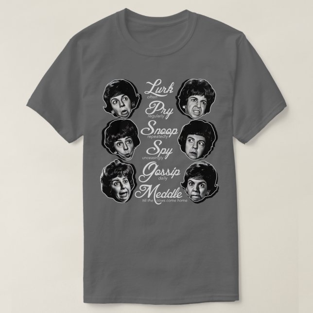 Camiseta Gladys Kravitz Mottos (Frente do Design)