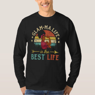 Camiseta Glam Mãe Life Is The Best Life African Women Black