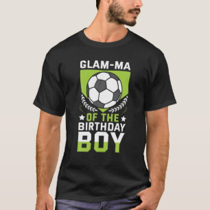 Camiseta Glam-Mães Do Aniversário Do Jogador De Futebol Bda