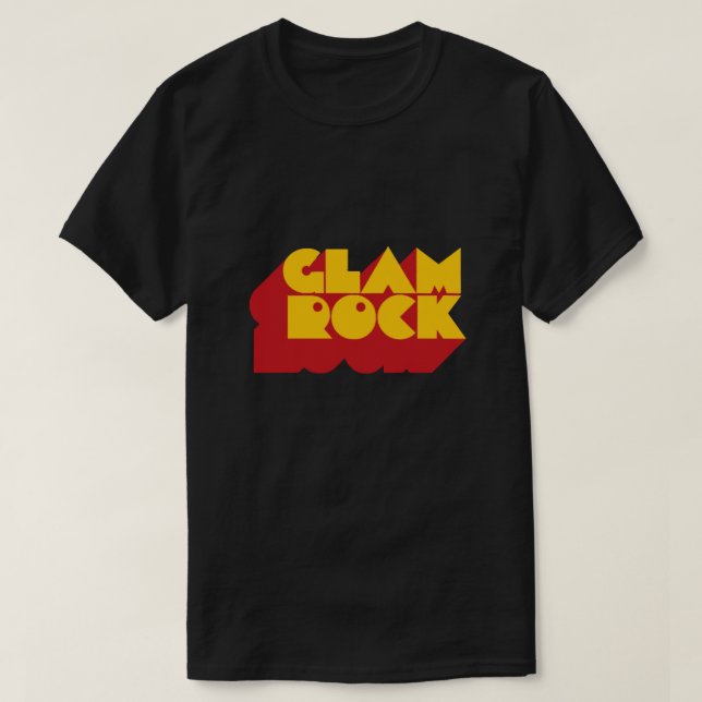 Camiseta Glam Rock T-Shirt (Frente do Design)