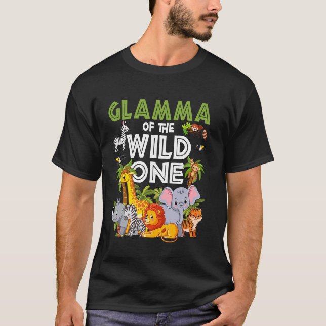 Camiseta Glamma da selva Safari, um jardim zoológico selvag (Frente)