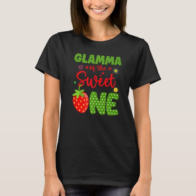 Camiseta Glamma Do Aniversário Um Morango 1rua B (Frente)