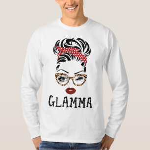 Camiseta Glamma Face Piscar os olhos Olhos Família Correspo