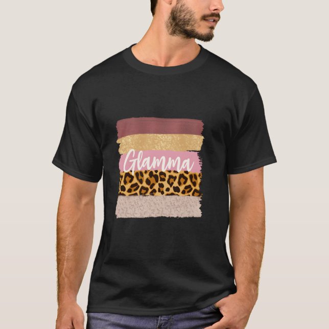 Camiseta Glamma Glam Ma Nana Leopardo (Frente)