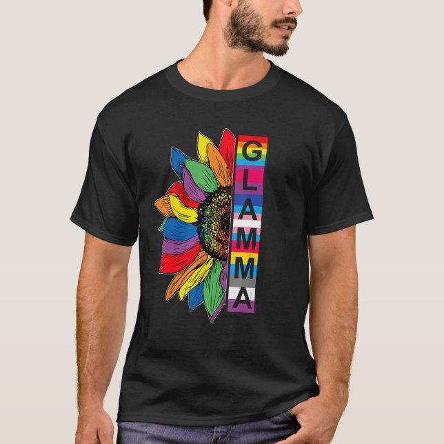 Camiseta Glamma LGBTQ Gay Pride Sunflower (Frente)