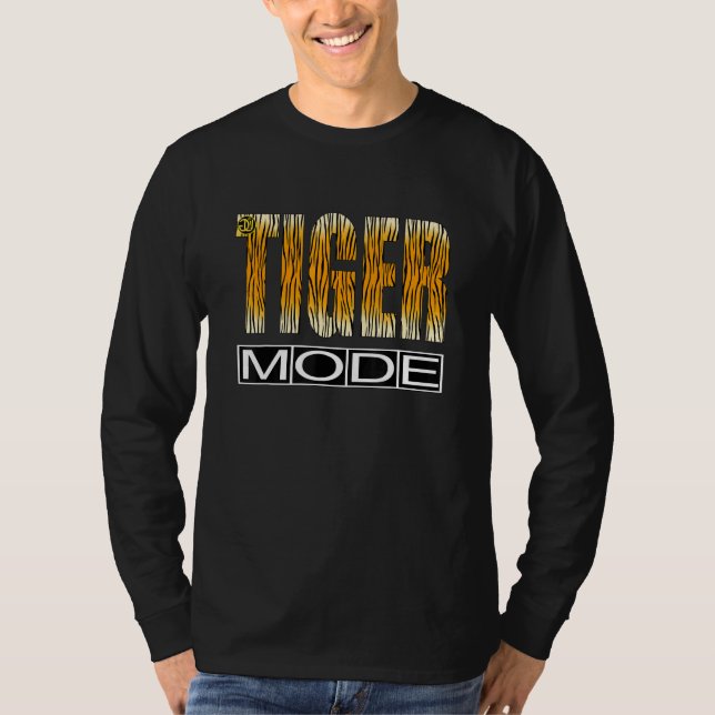 Camiseta Glamnu Tiger Mode Animal Men Juventude (Frente)