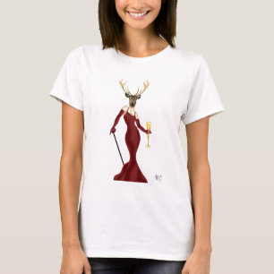 Camiseta Glamor Deer in Marsala 2