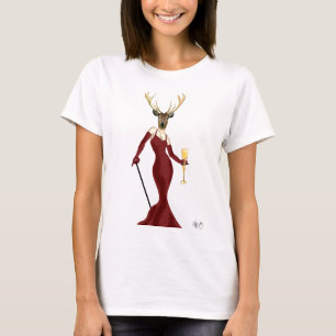 Camiseta Glamor Deer in Marsala 2
