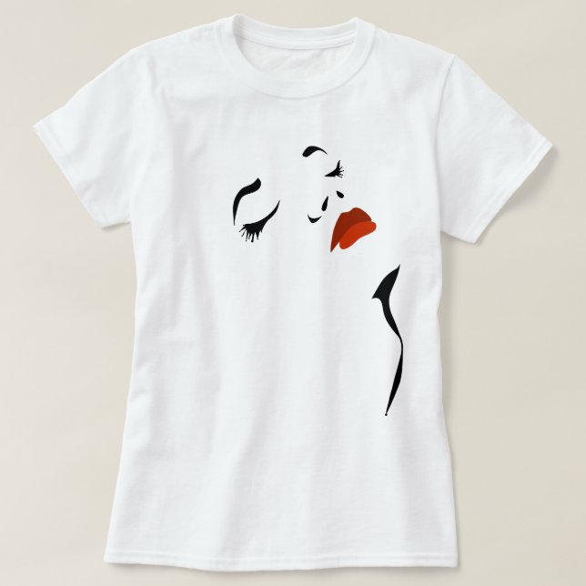 Camiseta Glamor Face T-Shirt (Frente do Design)