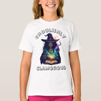 Camiseta glamourosa! T-Shirt bruxa de Halloween