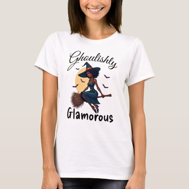 Camiseta glamourosa! T-Shirt do Halloween (Frente)