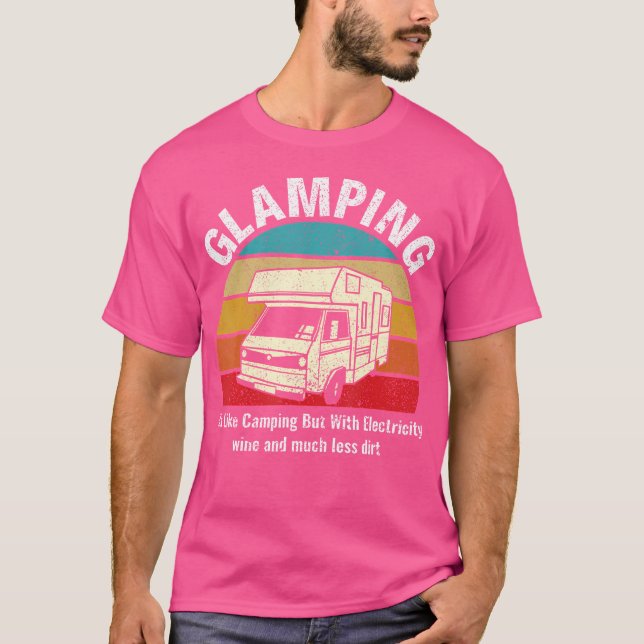 Camiseta Glamper de Campanha de Definição Engraçado (Frente)