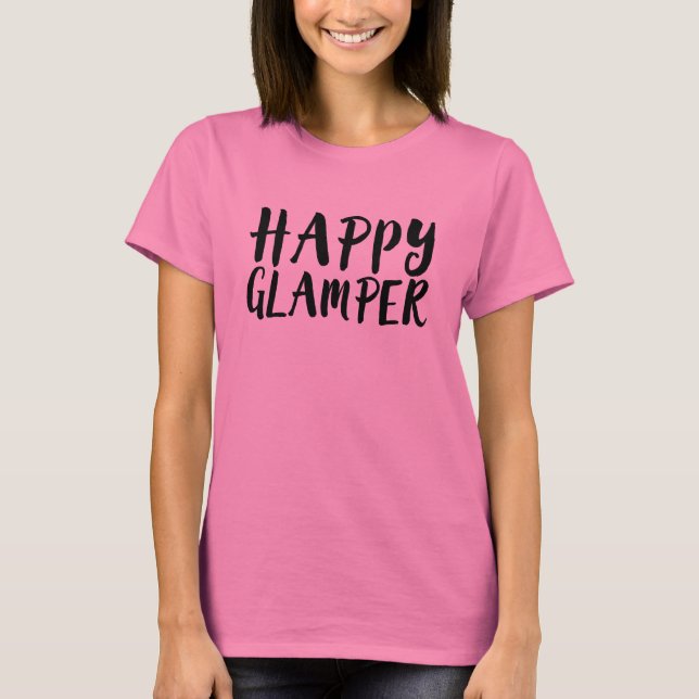 Camiseta Glamper feliz (Frente)