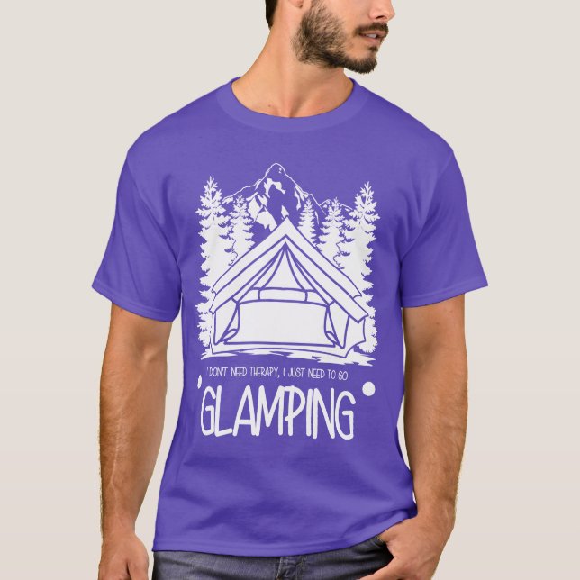 Camiseta Glamping Campingent Hiking Camper gift (Frente)