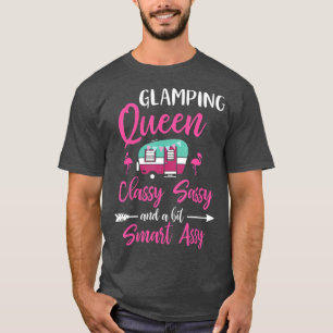 Camiseta Glamping da Rainha Clássica Sassy Smart Assy