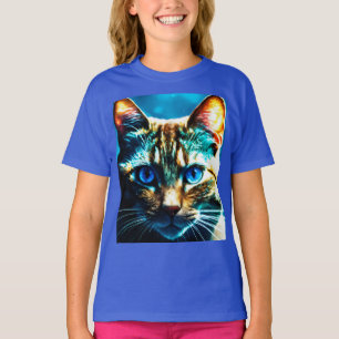 Camiseta Glare of the Night - Kids Basic Cat T-Shirt