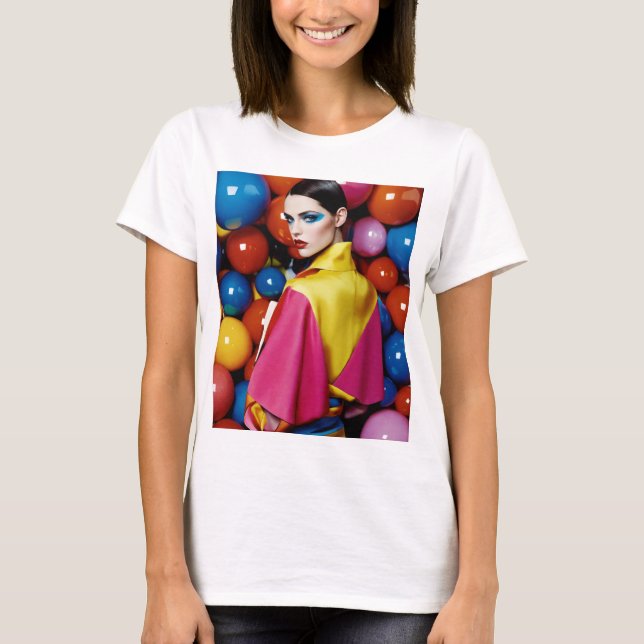Camiseta "Glasgow Geometry: Editorial Fashion" T-Shirt Desi (Frente)
