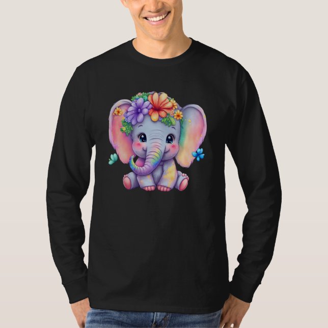 Camiseta Glass Elephant Ladie Save Elephant Kindness Women (Frente)