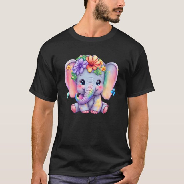 Camiseta Glass Elephant Ladie Save Elephant Kindness Women (Frente)