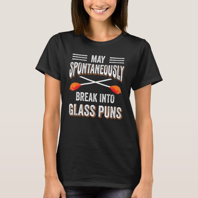 Camiseta Glassworker Break Em Placas De Vidro Gla (Frente)