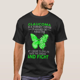 Camiseta Glaucoma É Uma Viagem Que Nunca Planejei Borboleta