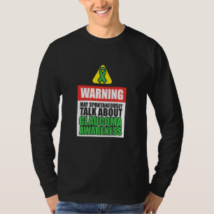 Camiseta Glaucoma Sensibilização Sobrevivente Vencedora